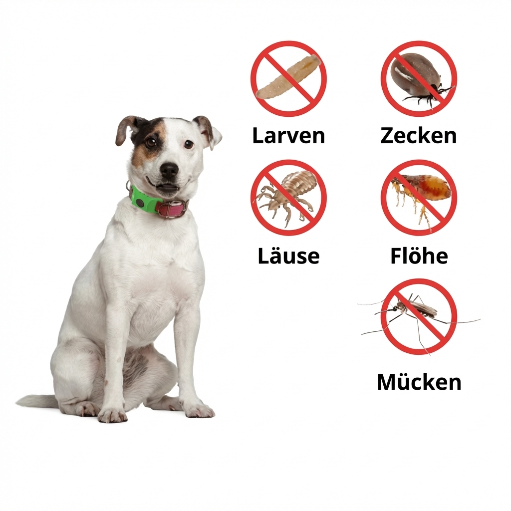 Flofrei® Naturschutz-Anhänger – 12 Monate Schutz vor Flöhen, Zecken & Parasiten